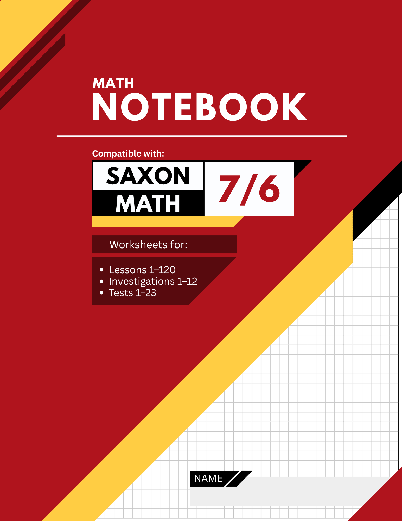 Saxon 7/6 Notebook