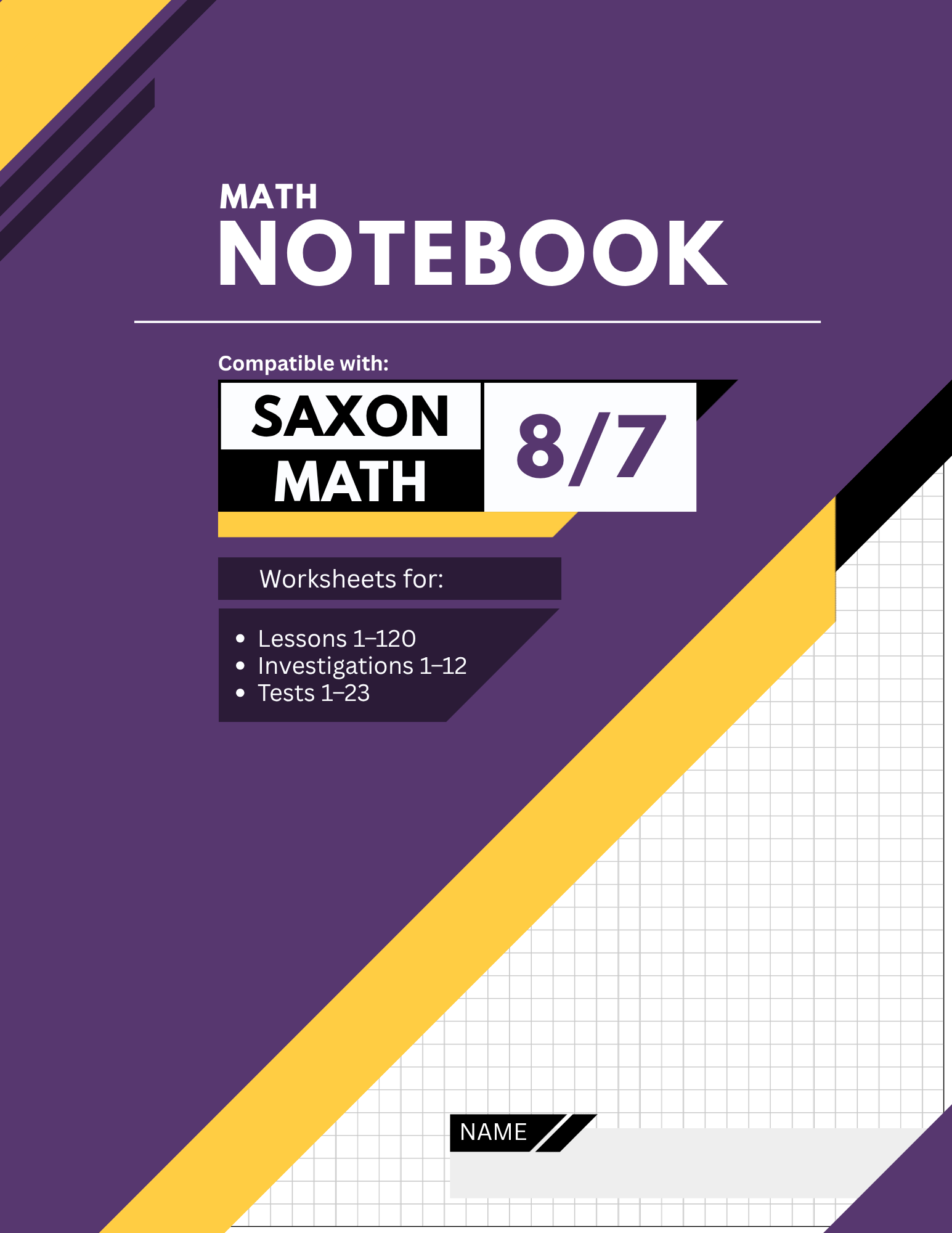 Saxon 8/7 Notebook